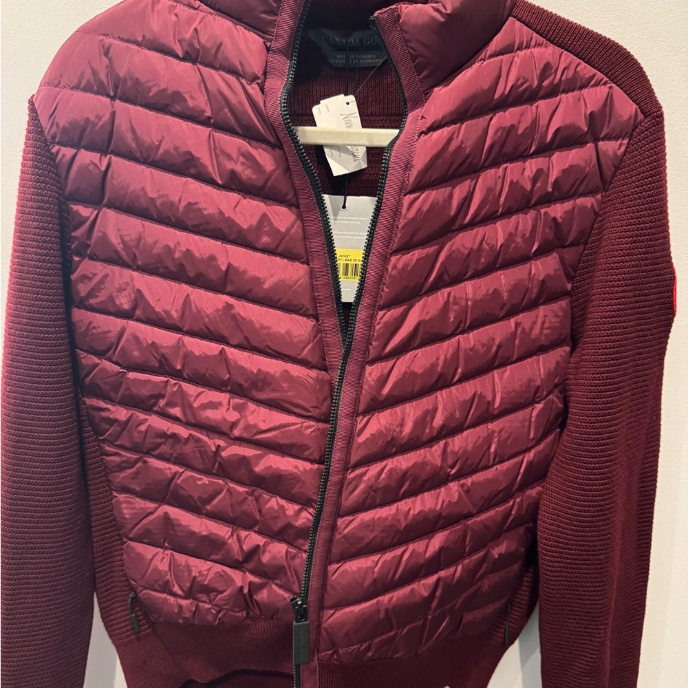 Canada Goose Burgundy Puffer Jacket